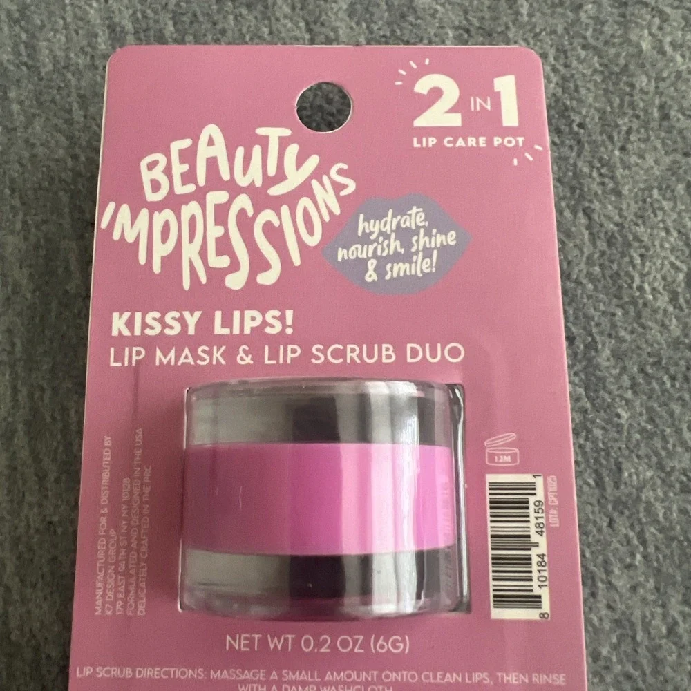Beauty Impressions Kissy Lips Mask & Scrub Duo Viral TikTok Brighten Soften New